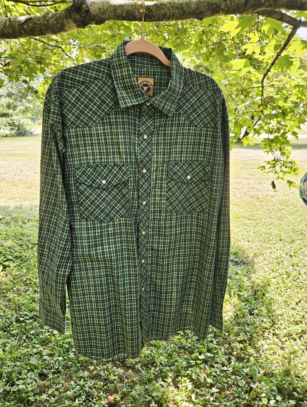 MEN'S WESTERN SNAP FRONT SHIRT/CHUTE 57/XL/WHITE PEARL LIKE SNAPS/NEW